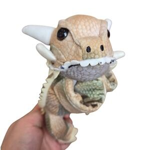 Wild Republic Horned Lizard Plush Wrist Hugger Slap Bracelet 9" Soft Toy Stuffie